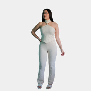 haut-femme-fait-main-haut-tour-de-cou-haut-à-manches-zéro-haut-en-coton