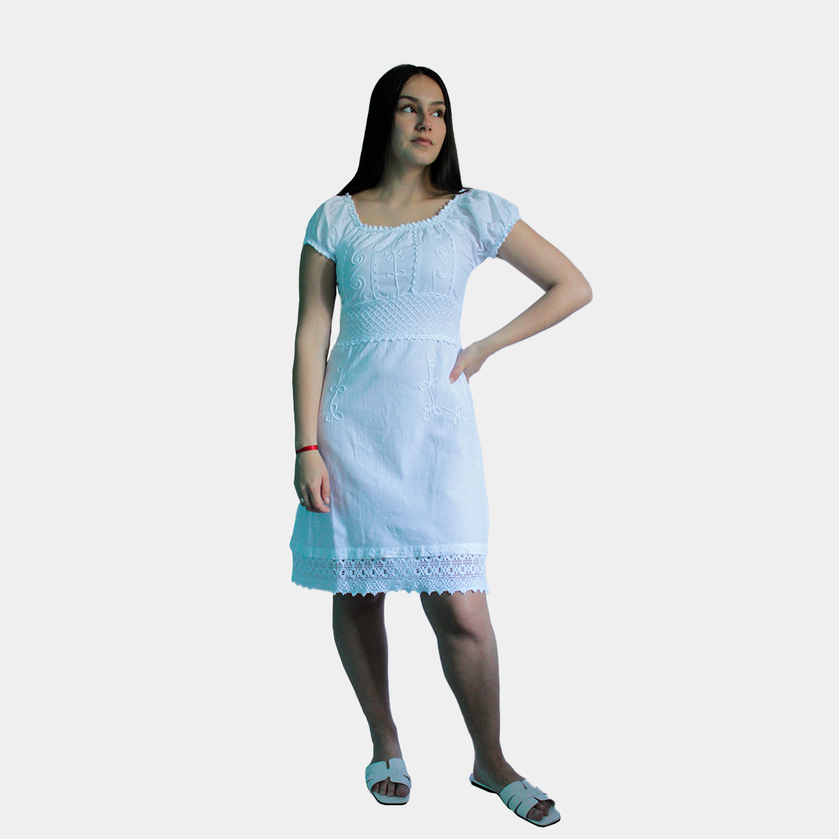robe-en-coton-robe-en-coton-pour-femme-robe-d'été-robe-à-manches-brodées